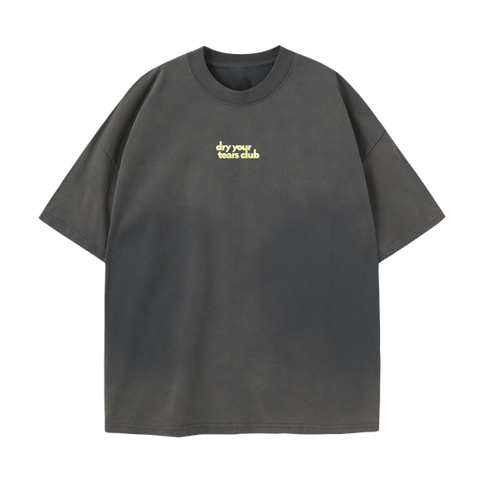 Figgity F*cked Yellow T-Shirt Vintage Grey