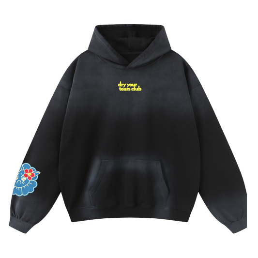 Ocean Minds Hoodie Washed Charcoal