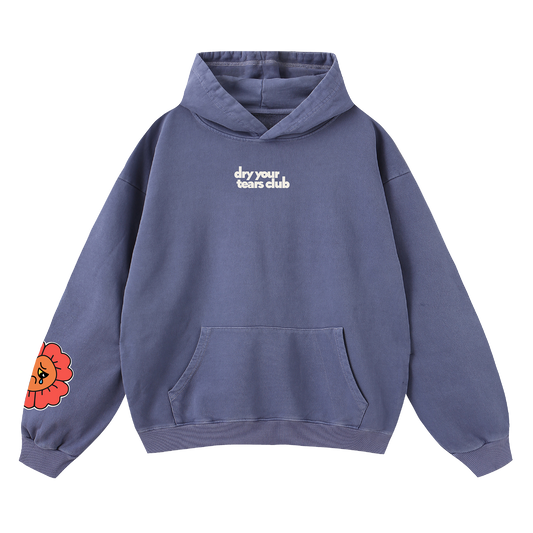 No One Cares Hoodie Blue