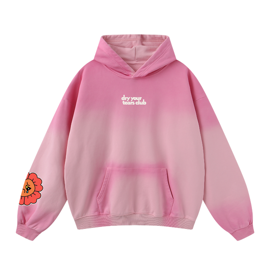 Petals Of Pride Hoodie Washed Pink