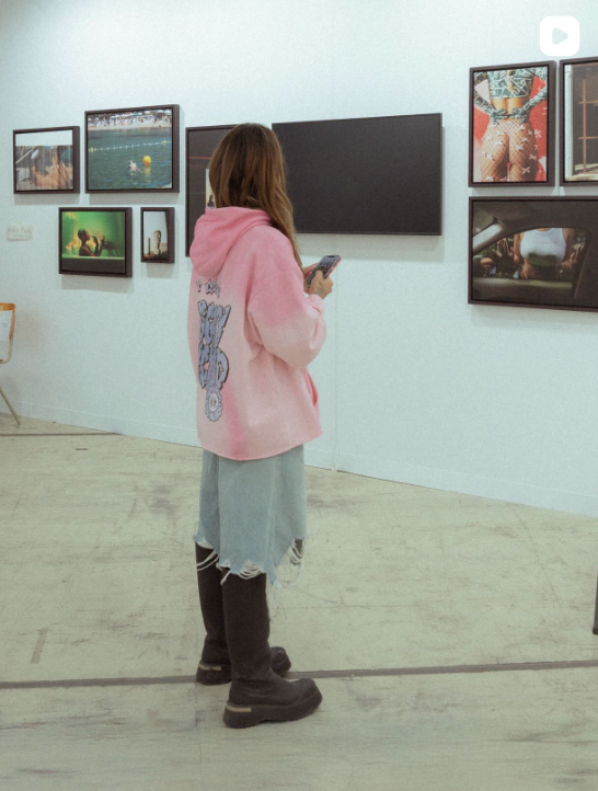 Figgity F*cked Blue Hoodie Washed Pink