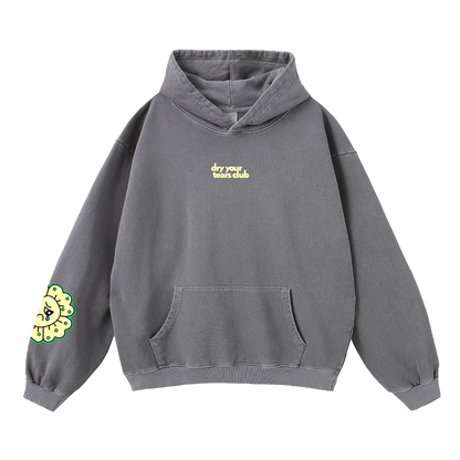 Figgity F*cked Yellow Hoodie Grey