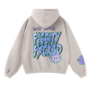 Figgity F*cked Blue Hoodie Ash Grey