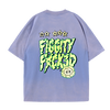 Figgity F*cked Yellow T-Shirt Washed Lavender