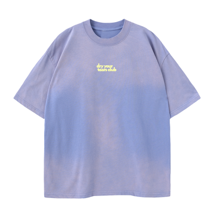 Figgity F*cked Yellow T-Shirt Washed Lavender