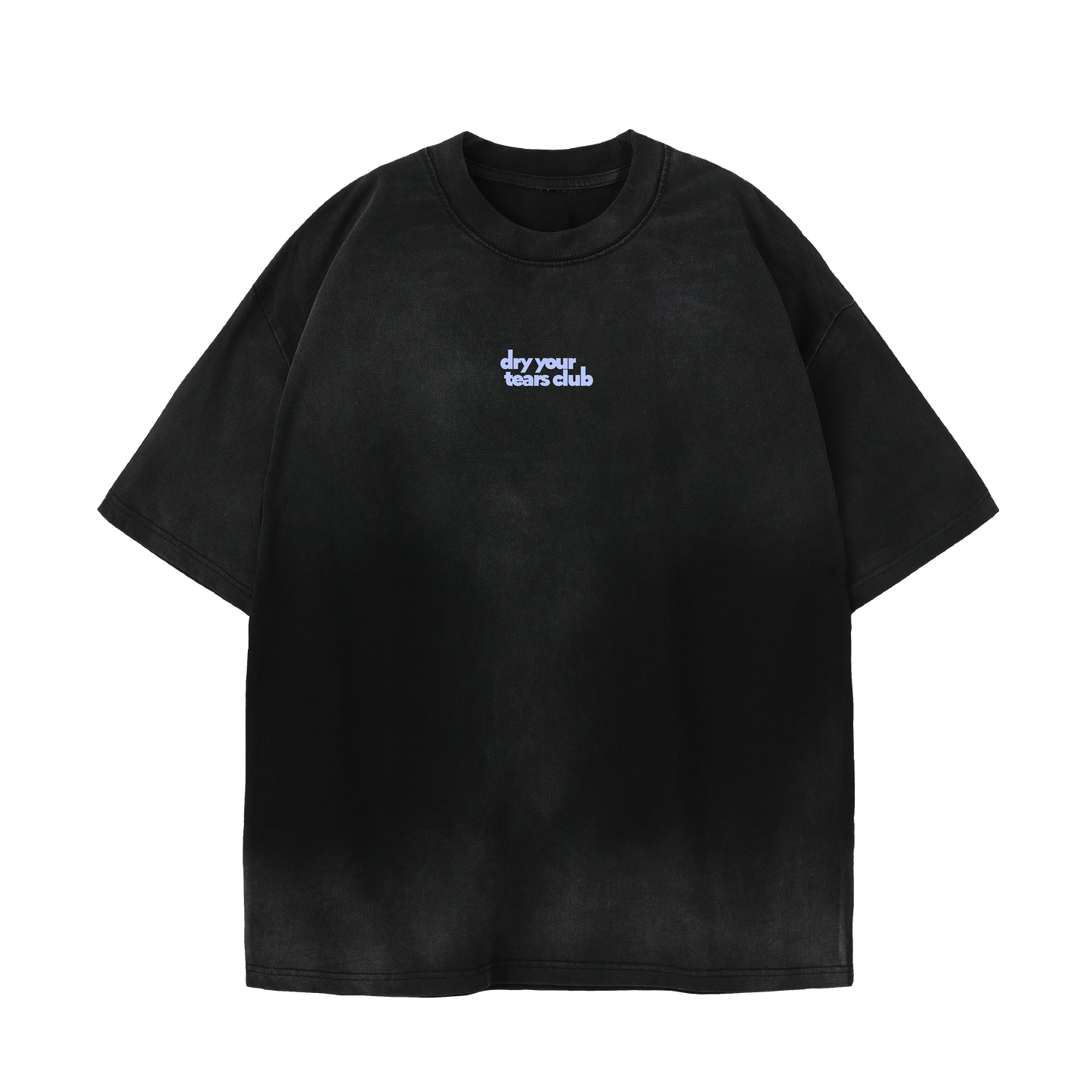 Figgity F*cked Blue T-Shirt Washed Charcoal