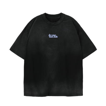 Figgity F*cked Blue T-Shirt Washed Charcoal