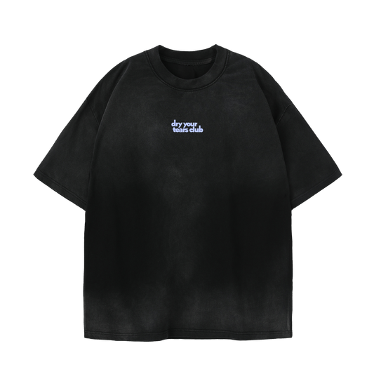 Figgity F*cked Blue T-Shirt Washed Charcoal