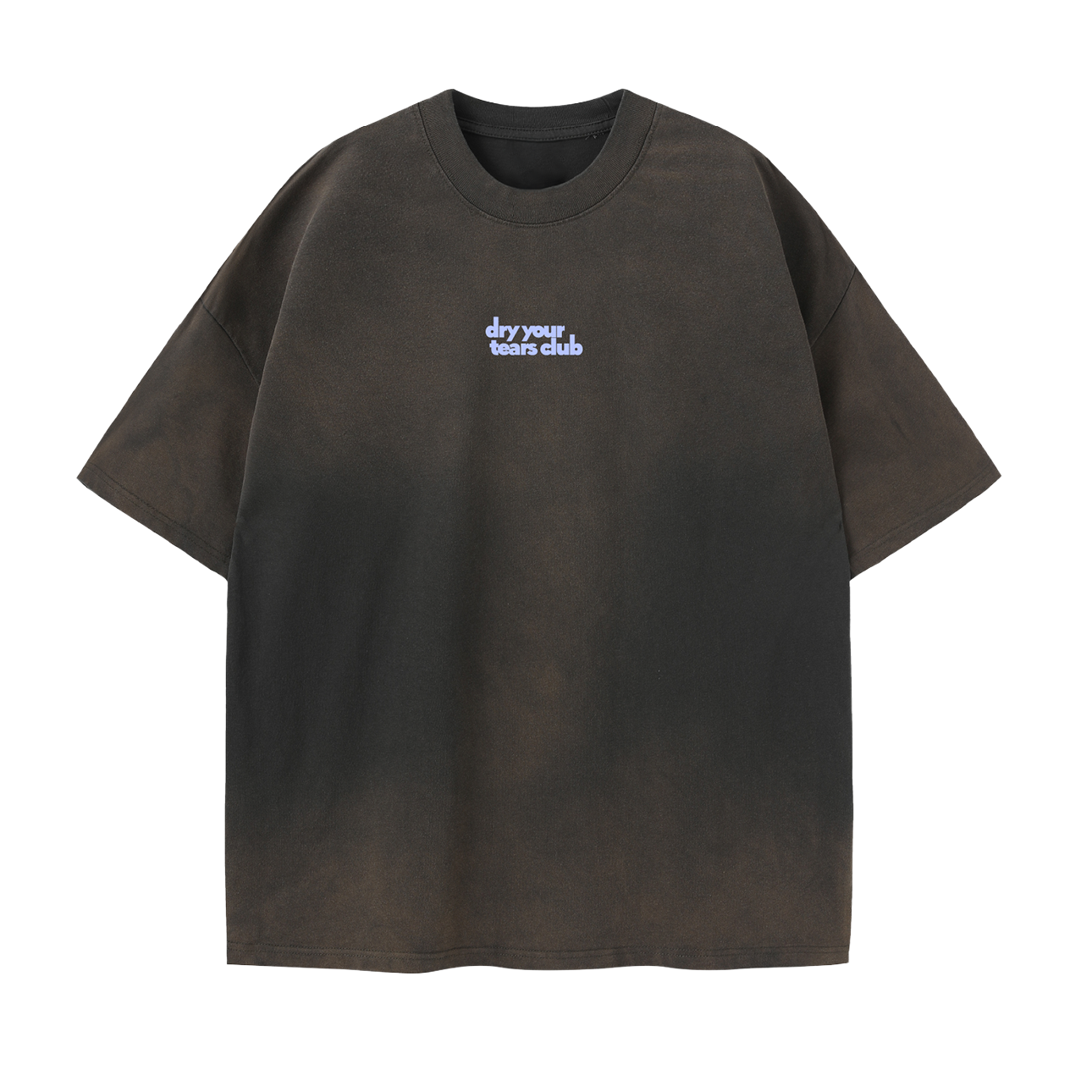 Figgity F*cked Blue T-Shirt Washed Stone Brown