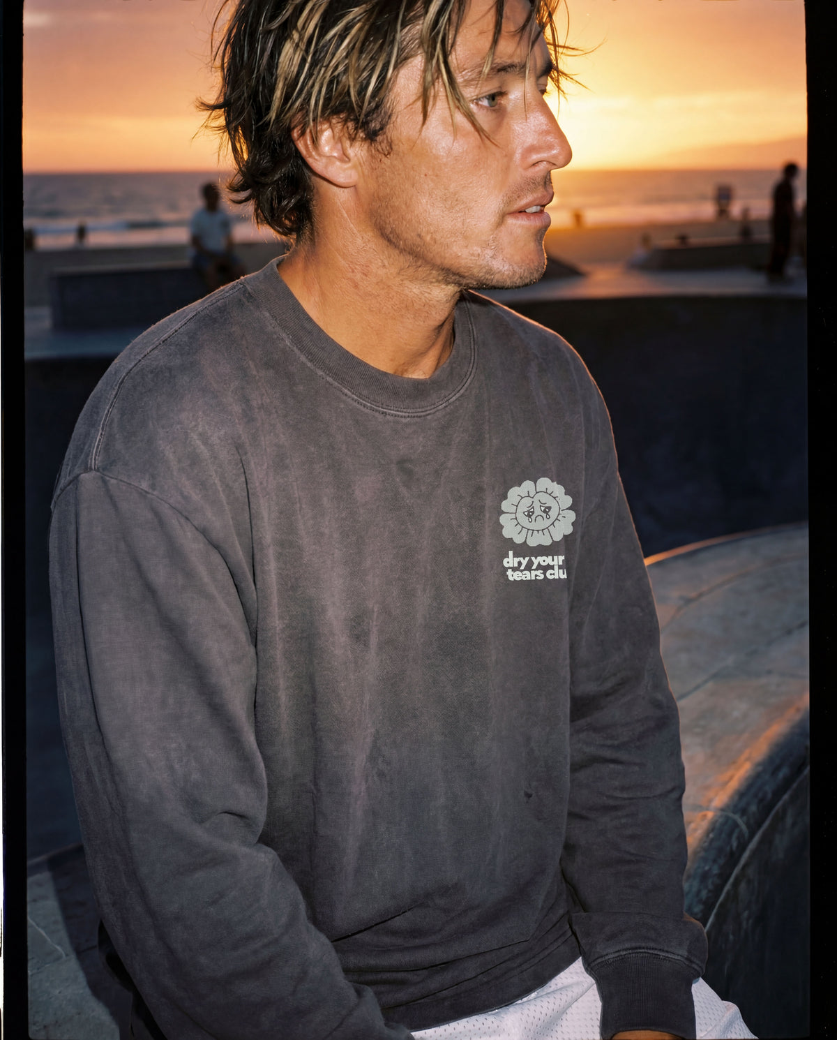 Ghost Long Sleeve Washed Charcoal