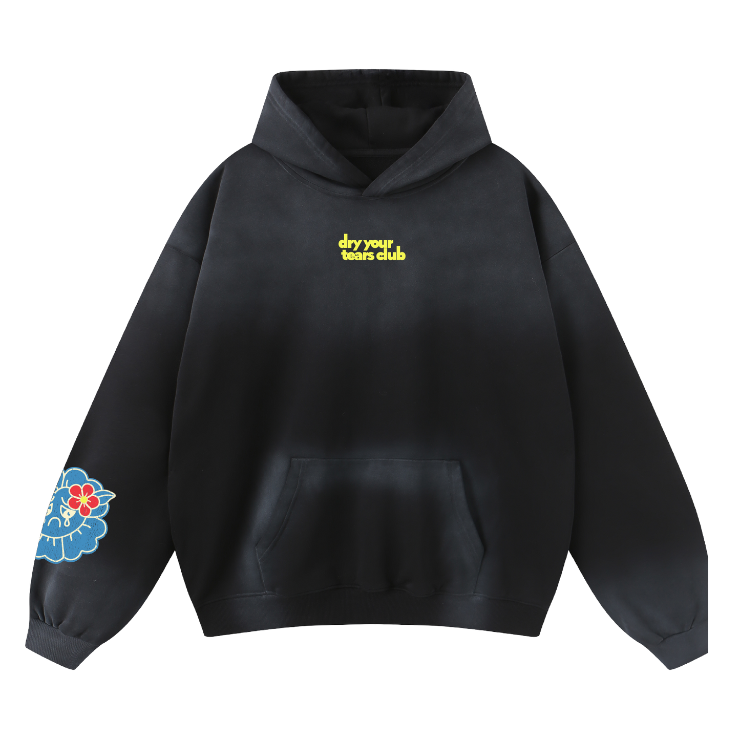 Ocean Minds Hoodie Washed Charcoal