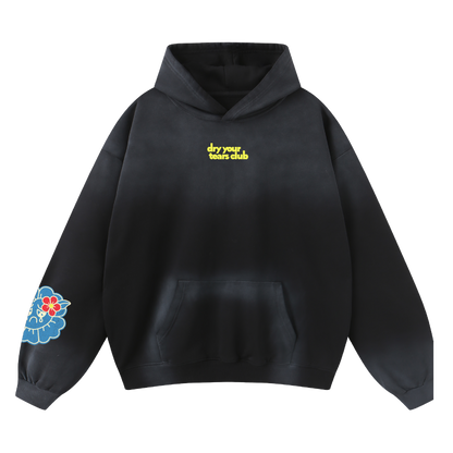 Ocean Minds Hoodie Washed Charcoal