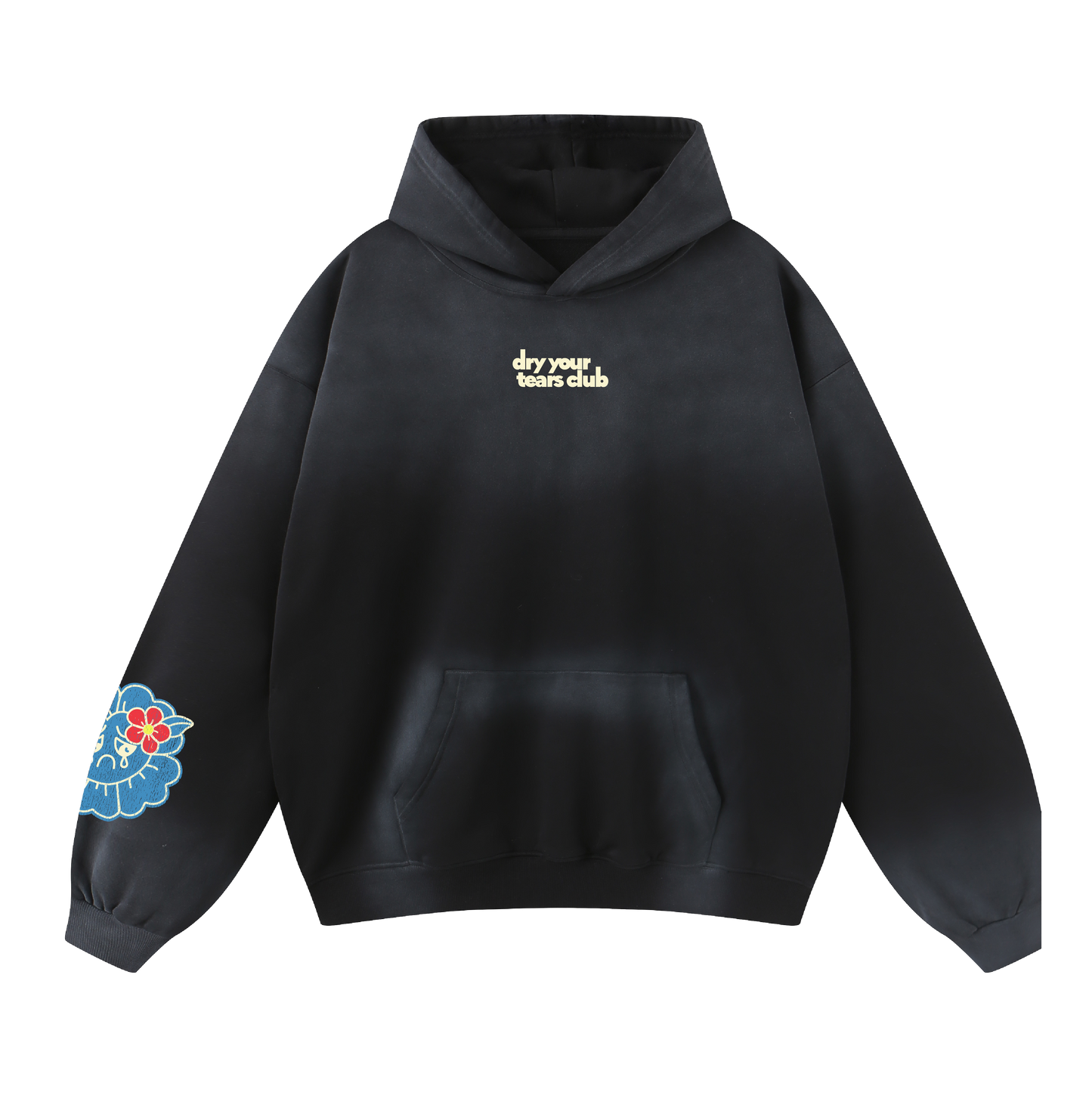 Ocean Minds Hoodie Washed Charcoal