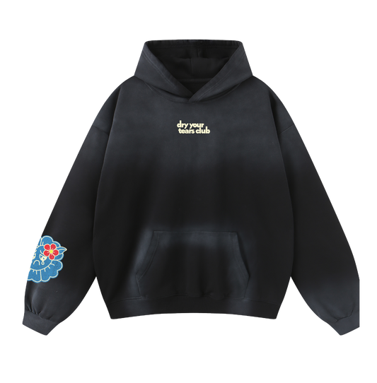 Ocean Minds Hoodie Washed Charcoal