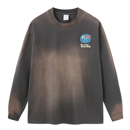 Ocean Minds Long Sleeve Washed Stone Brown