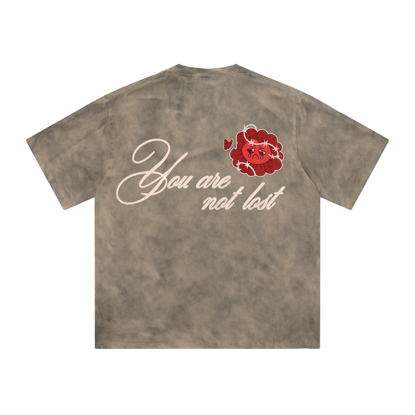 Barbed Love T-Shirt Washed Taupe