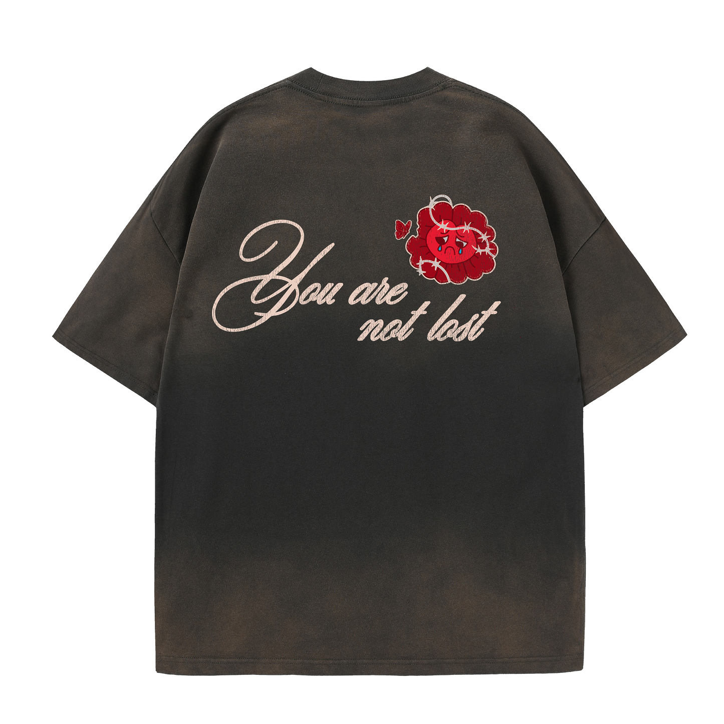 Barbed Love T-Shirt Washed Stone Brown