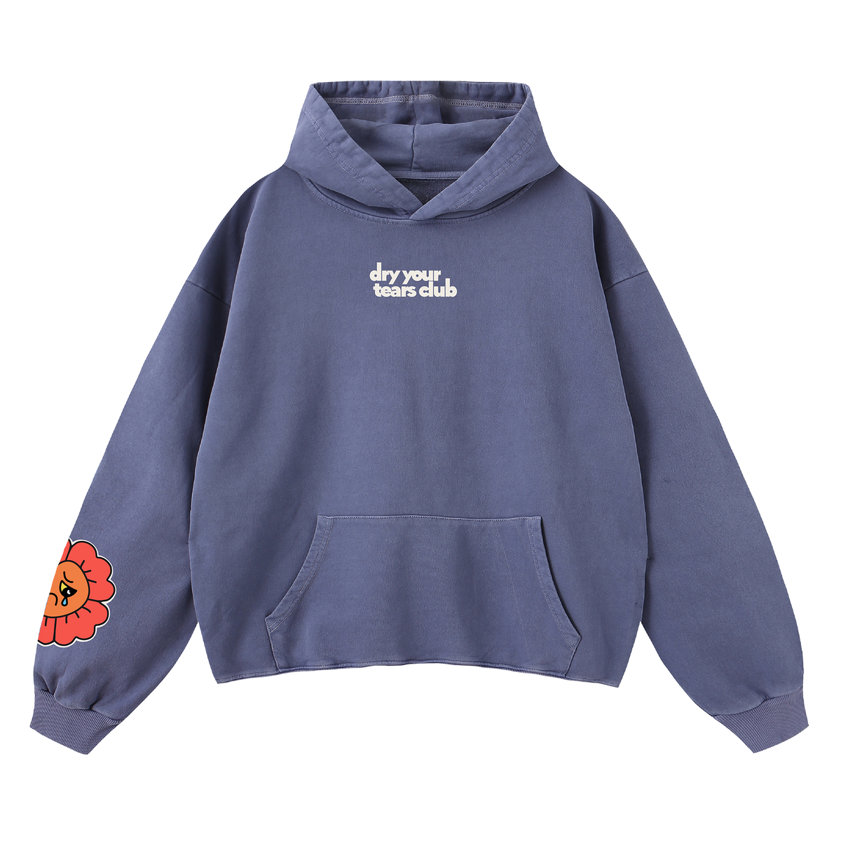 No One Cares Hoodie Blue