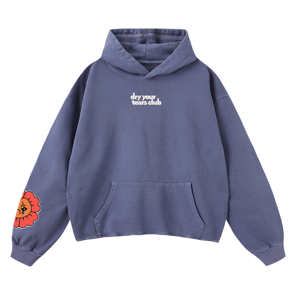 No One Cares Hoodie Blue