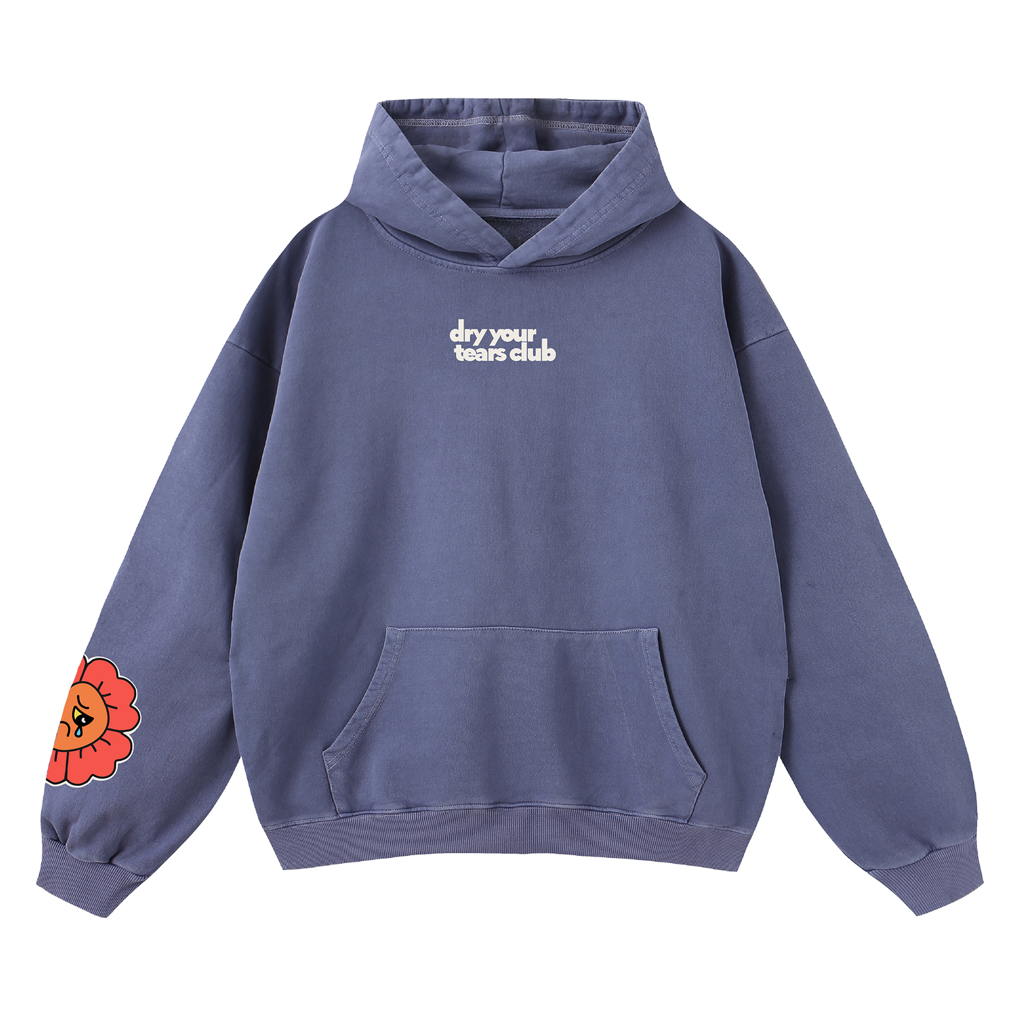 No One Cares Hoodie Blue