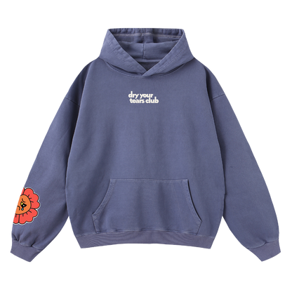 No One Cares Hoodie Blue