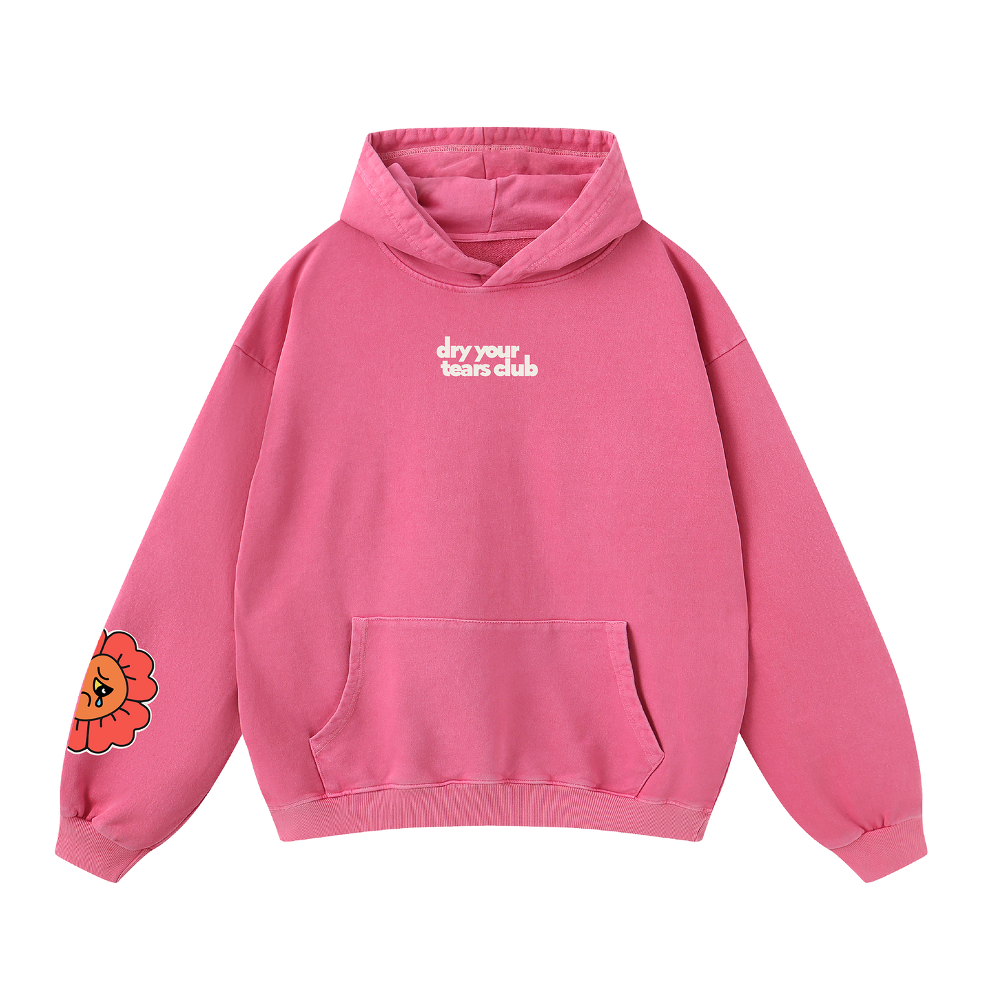 No One Cares Hoodie Pink