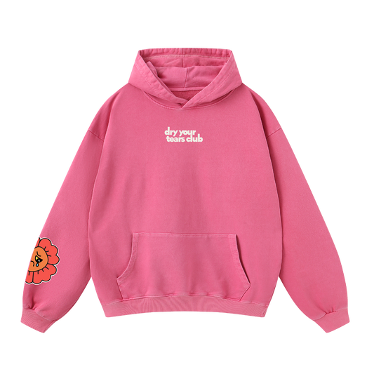 No One Cares Hoodie Pink