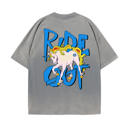 Ride Out T-Shirt Washed Grey